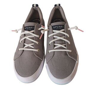 Youth Canvas Gray Sperry Sneaker's Suitable for Boys or Girls Size 3.5